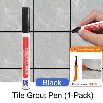 Anti-Mould Waterproof Tile Grout Pen | Tile Joint Repair & Refinishing Marker