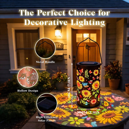 Sunflower Solar Garden Lantern