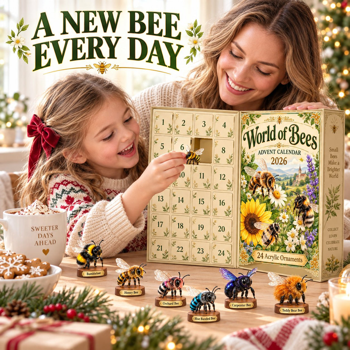 World of Bees 2026 Advent Calendar | 24 Unique Acrylic Ornaments