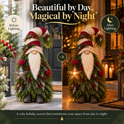 Evergreen Star Gnome Lighted Christmas Woodland Decor