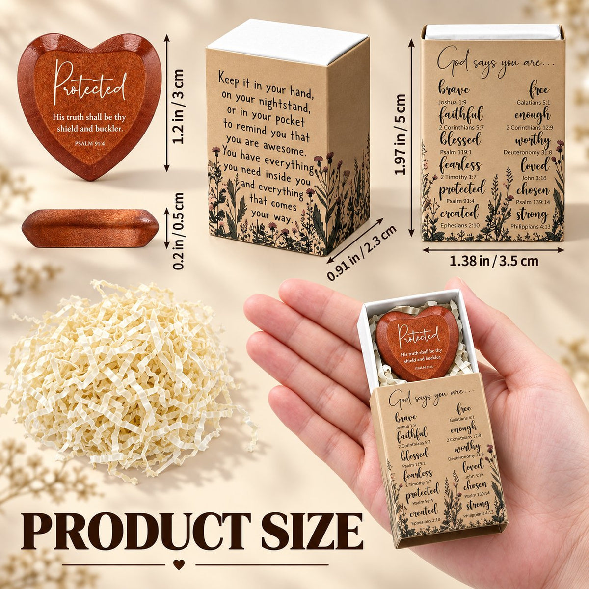 Christian Pocket Heart Gift Set(Set of 12)