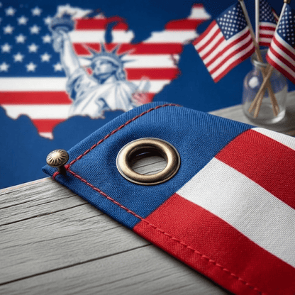 America 250th Birthday Semicircular Flag Banner 1776 2026 Patriotic Bunting