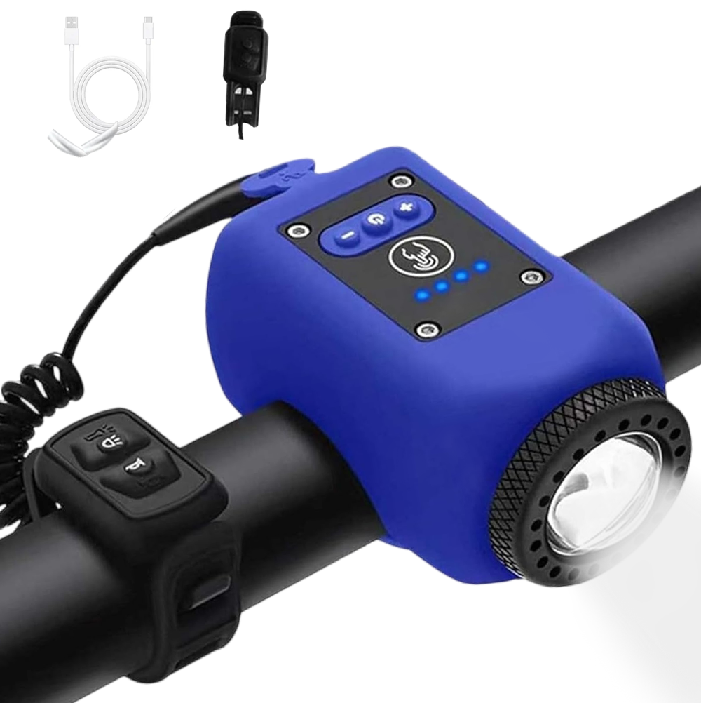 Noomoriey Bike Electronic Horn with Large Range Floodlight