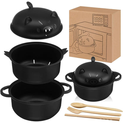 Kitchenware Tableware Value Pack with Strainer Lid, Handle, Utensils (Spoon, Fork, Chopsticks)