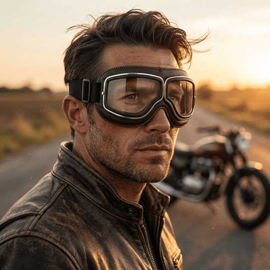 OTG Vintage Motorcycle Goggles (Fits Over Glasses)