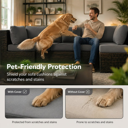 Stretch Sofa Cushion Covers Set (4 / 8 / 12 PCS)
