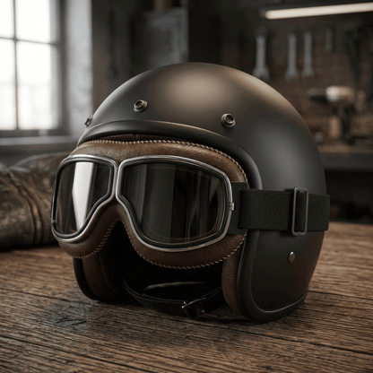 OTG Vintage Motorcycle Goggles (Fits Over Glasses)