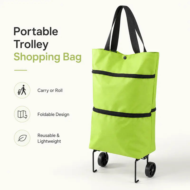 Foldable Trolley Bag with Wheels