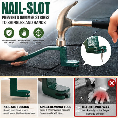 2-in-1 Roofing Repair Tool Roofing Snake Shingle Remover Tool