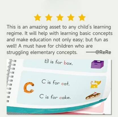 Grooved Handwriting Practice Book
