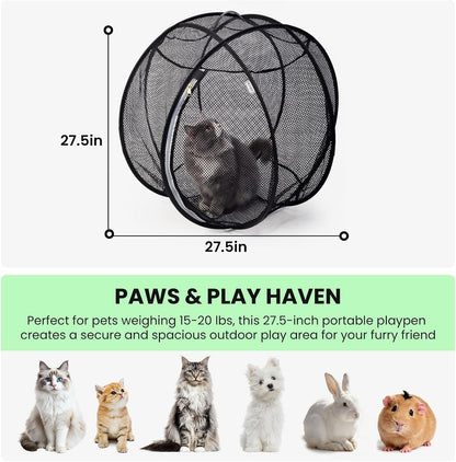 Portable 360 Cat Playpen Their Safe Little Space Anywhere
