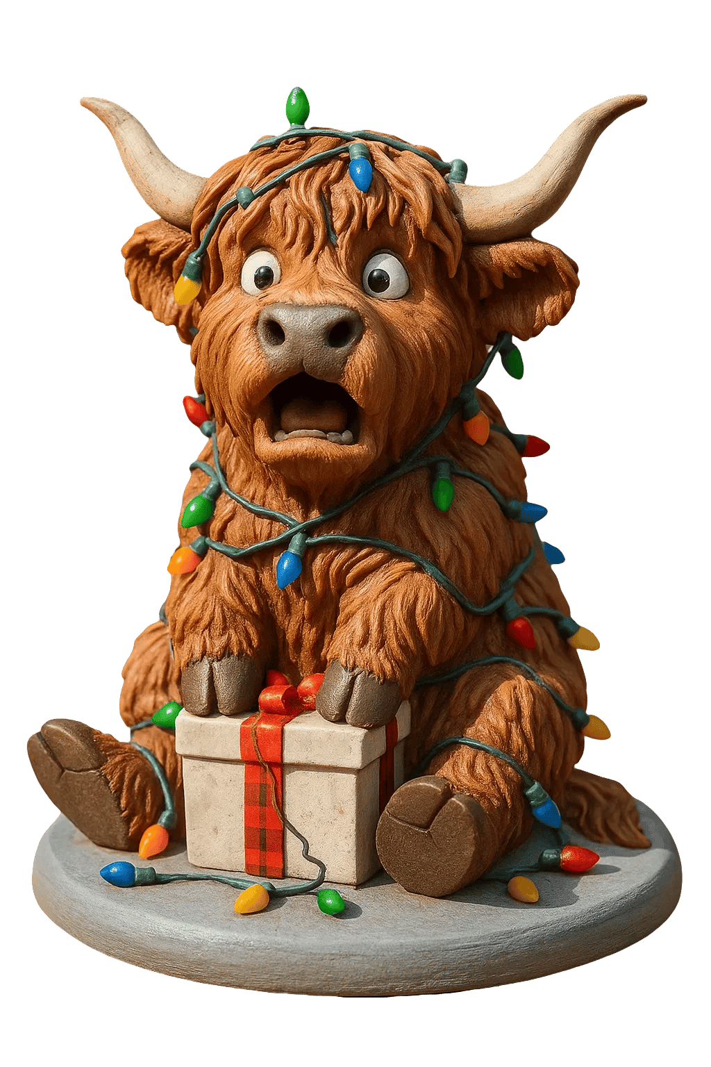 Highland Cow Advent Calendar 2026 24-Day Christmas Countdown with Cute Highland Cow Figurines