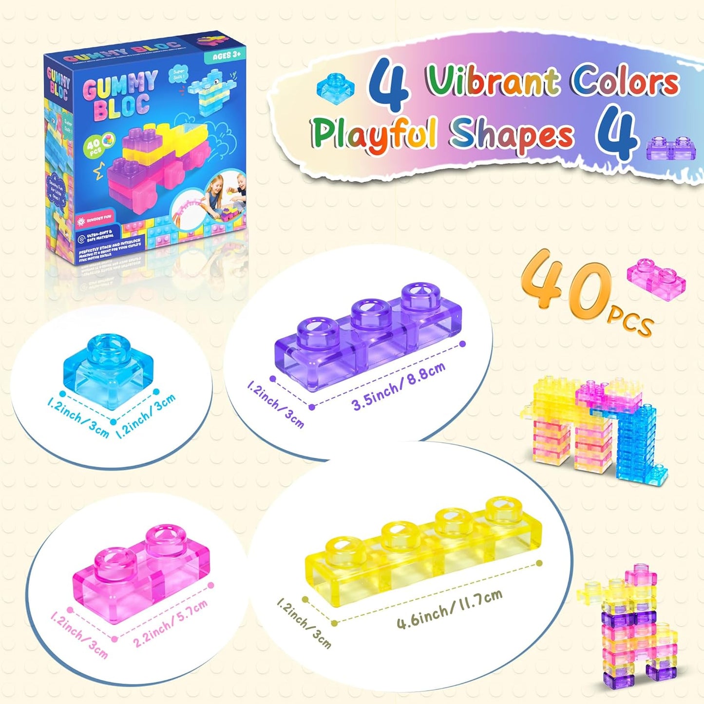 Squishy Building Blocks Set