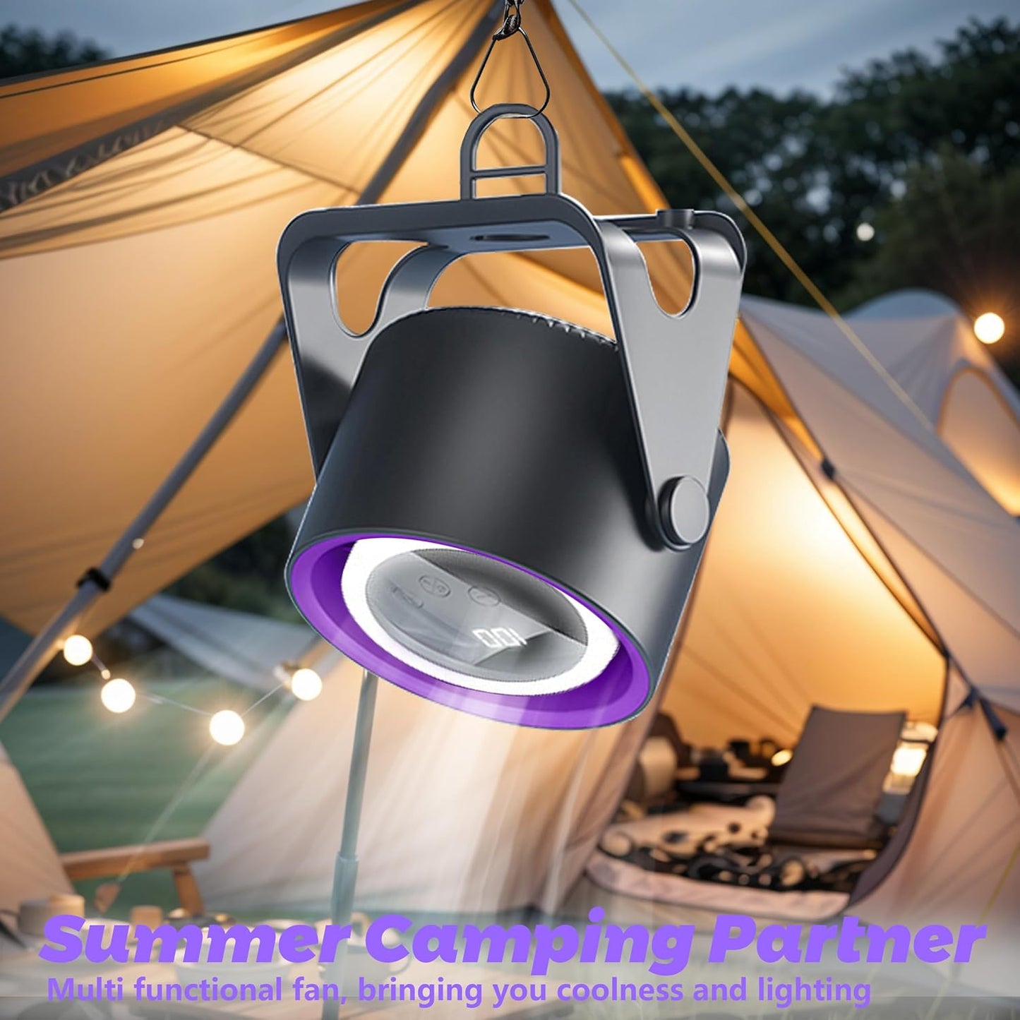 Digital Oscillating USB Fan