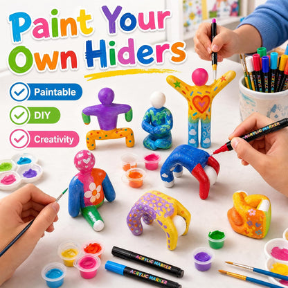 Paintable Chameleon Figures
