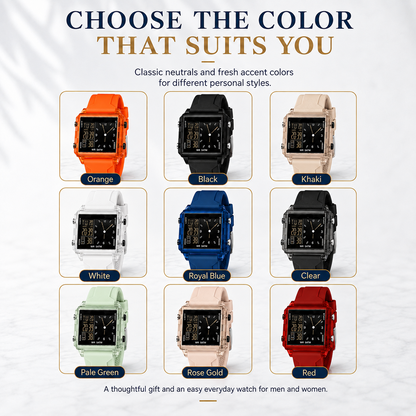 Analog-Digital Sport Watch Waterproof, Luminous & Multi-Function