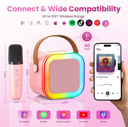 Bluetooth Karaoke Microphone Speaker