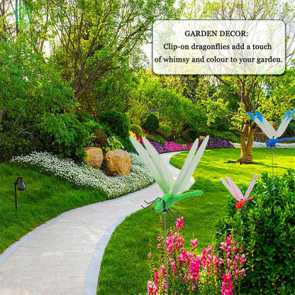 Dragonfly Garden Stake Set