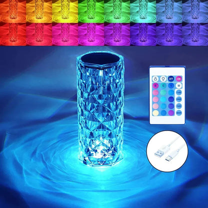 Multicolor Diamond Crystal Lamp
