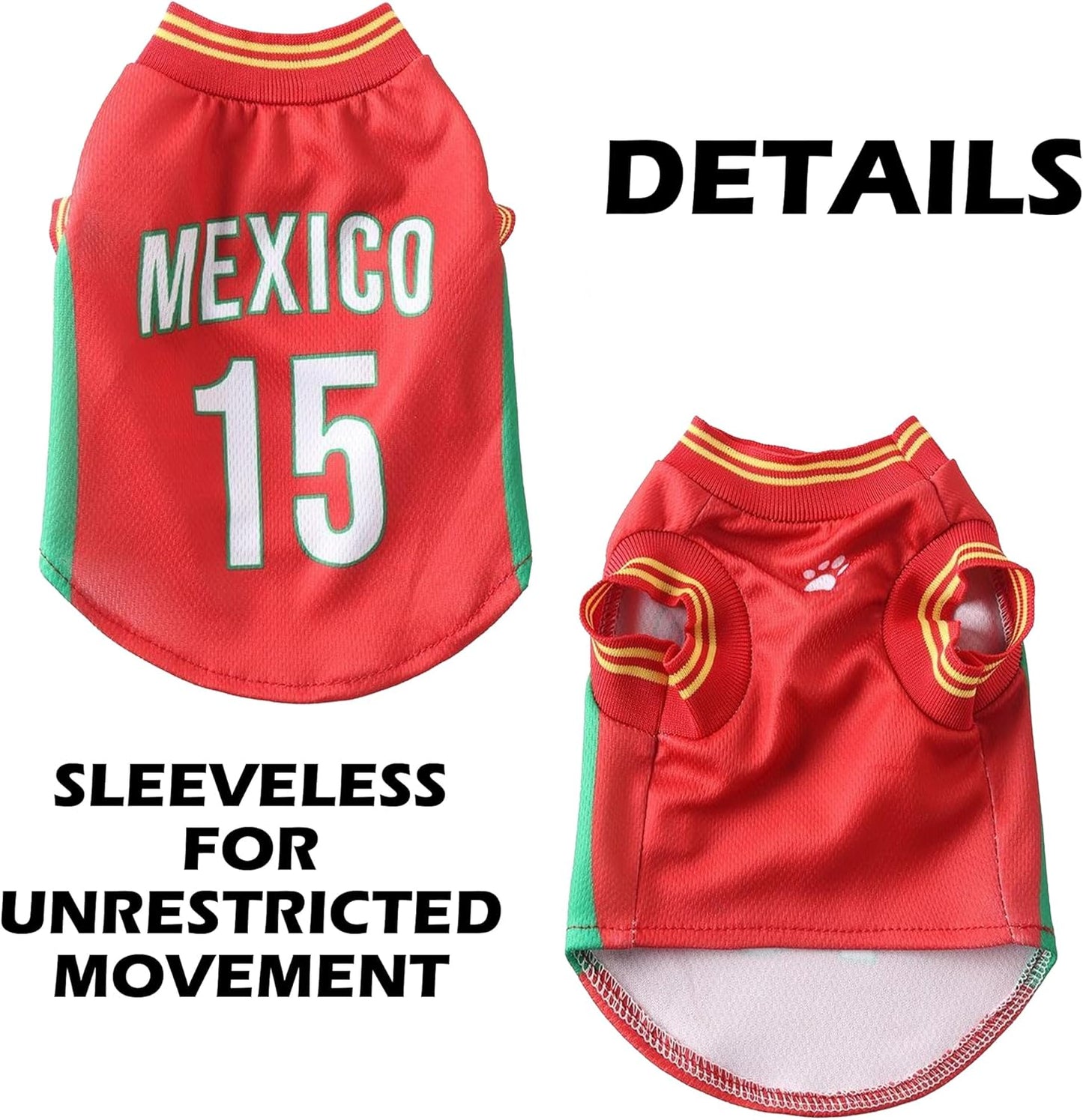 Breathable Pet Soccer Jerseys