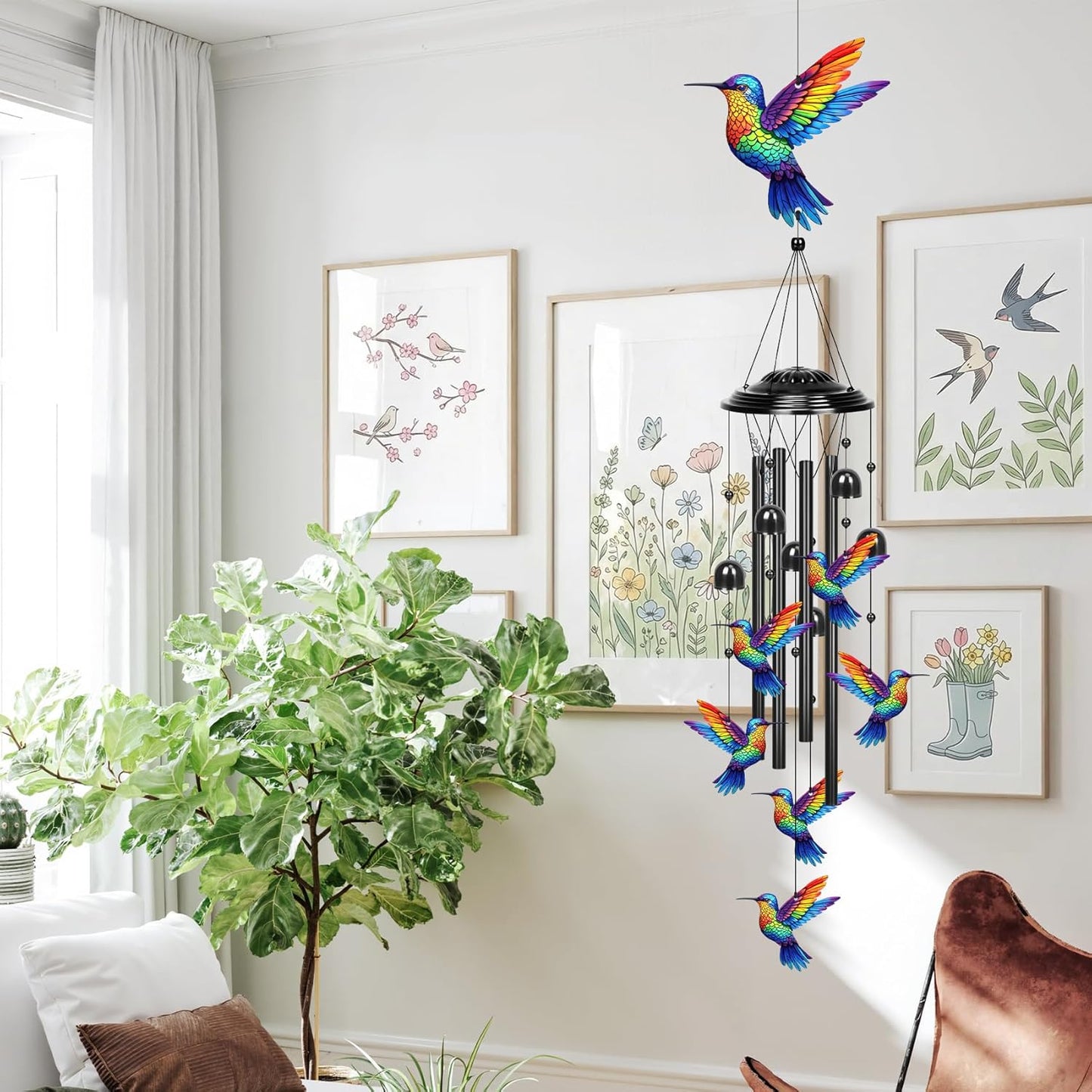 Hummingbird Metal Wind Chime