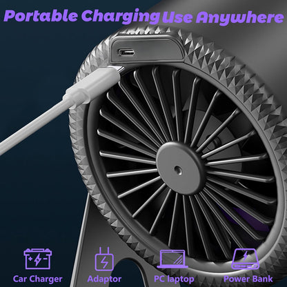 Digital Oscillating USB Fan