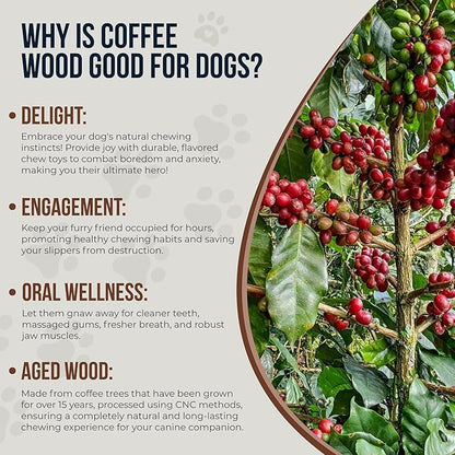 Coffee Wood Dog Chews