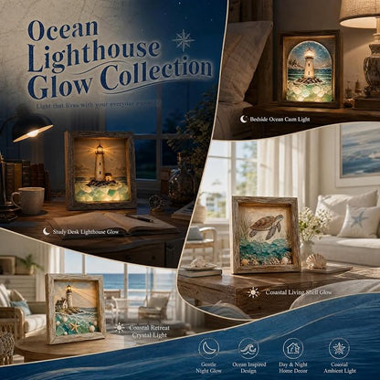 Lighthouse Shadow Box Light