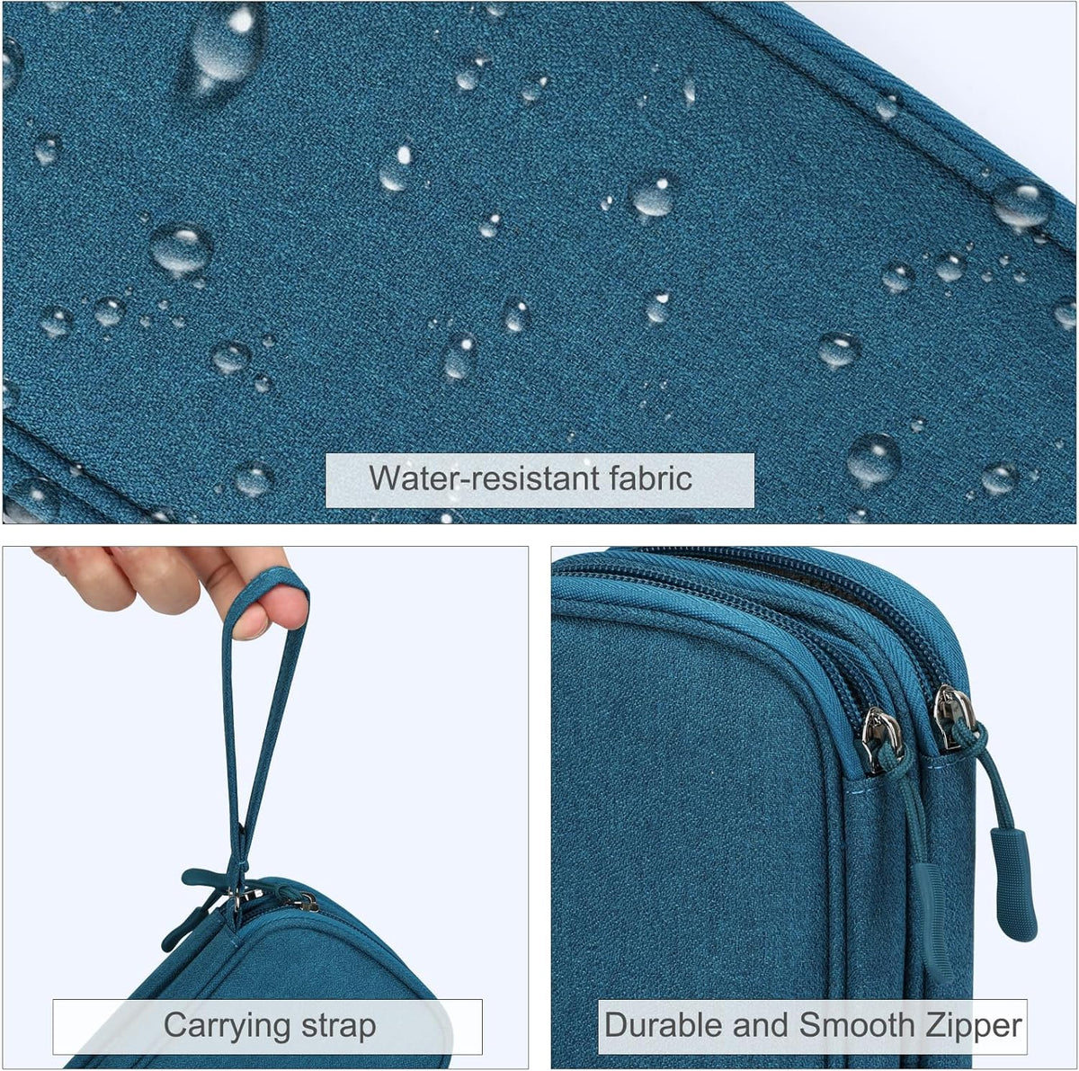 Don t Miss Out Travel Cable Organizer Pouch, Double Layers All-in-One Storage Bag for Cord