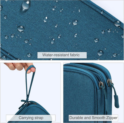 Don t Miss Out Travel Cable Organizer Pouch, Double Layers All-in-One Storage Bag for Cord