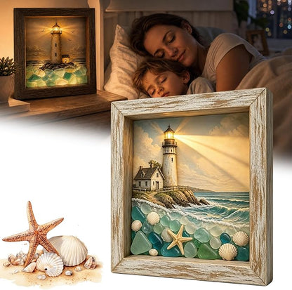 Lighthouse Shadow Box Light