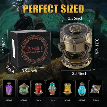 2026 DND Dice Set Alchemist s Metallic Elixir Metal Dice Set