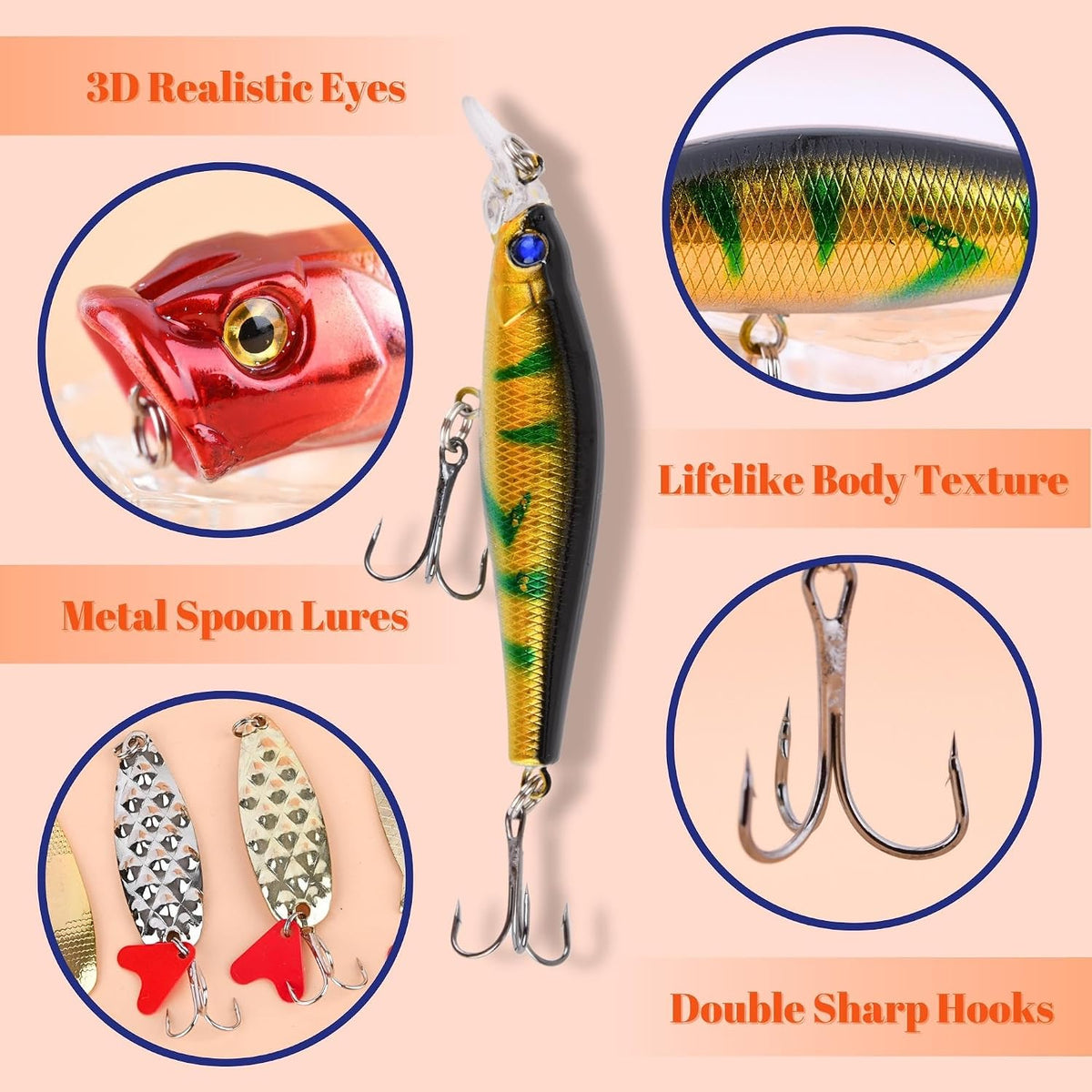 Fishing Advent Calendar-24 Fishing Lures