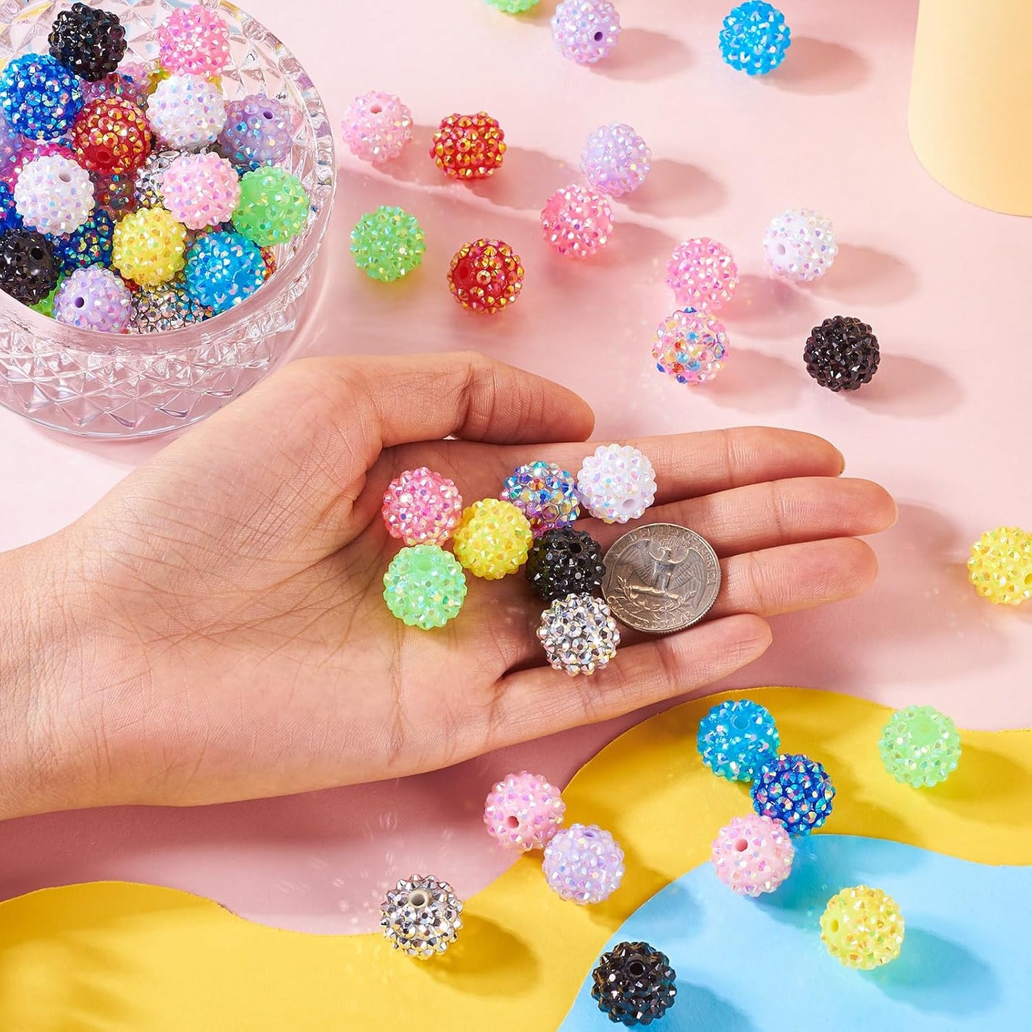 Colorful Rhinestone Craft Beads