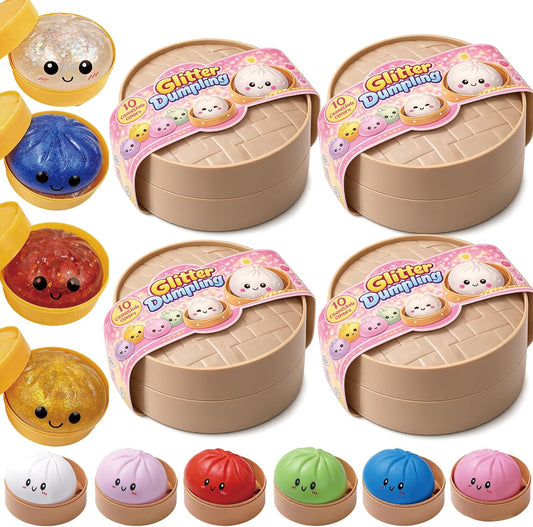 Glitter Dumpling Squishy Set