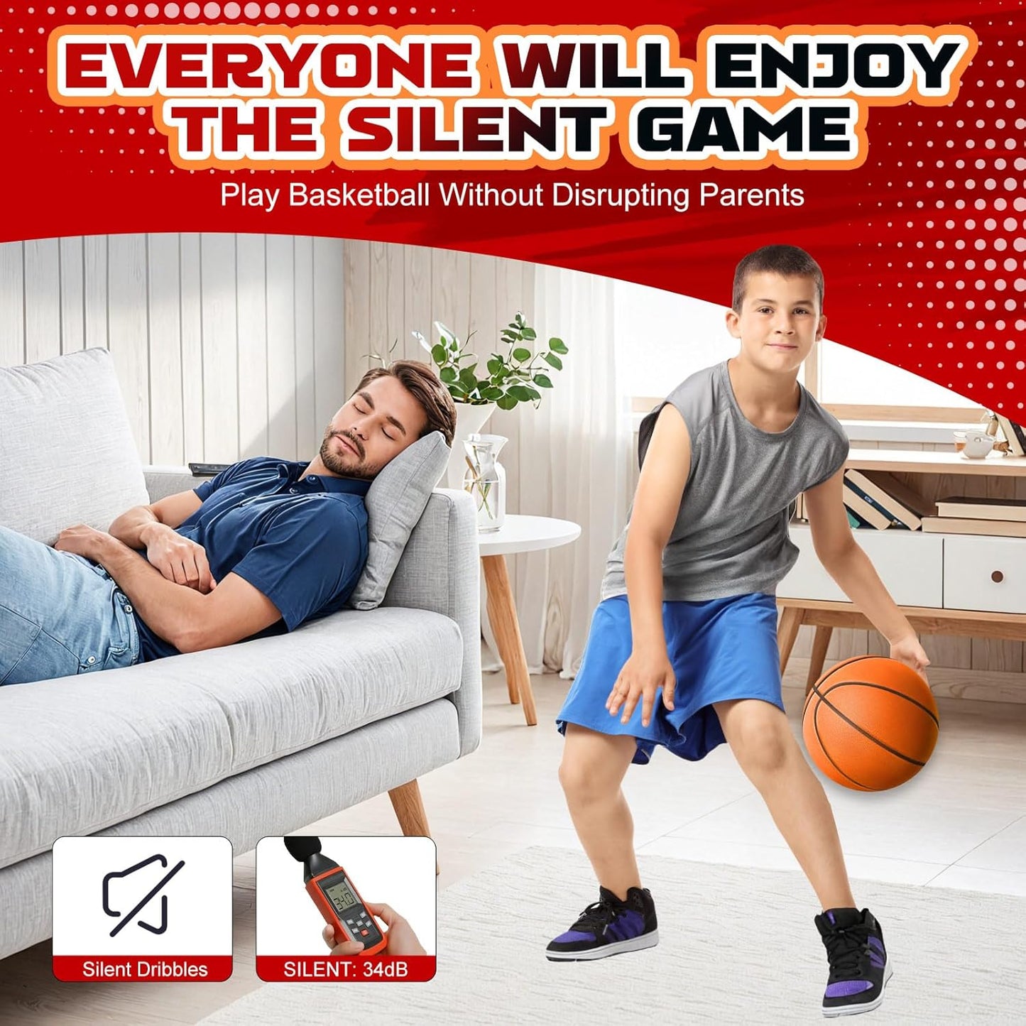 Silent Size Seven Basketball