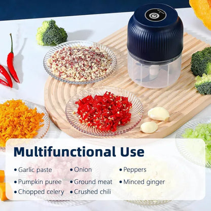 🔥 50K+ Sold | ✨ Mini Electric Food Chopper – One-Press Garlic & Veggie Prep！ 🍳🥕🧄