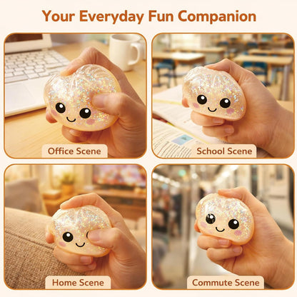Glitter Dumpling Squishy Set