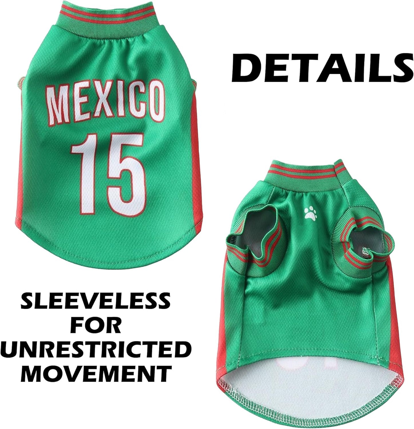 Breathable Pet Soccer Jerseys