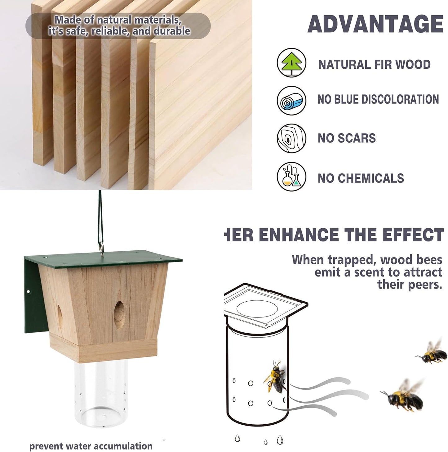 Outdoor Carpenter Bee Trap