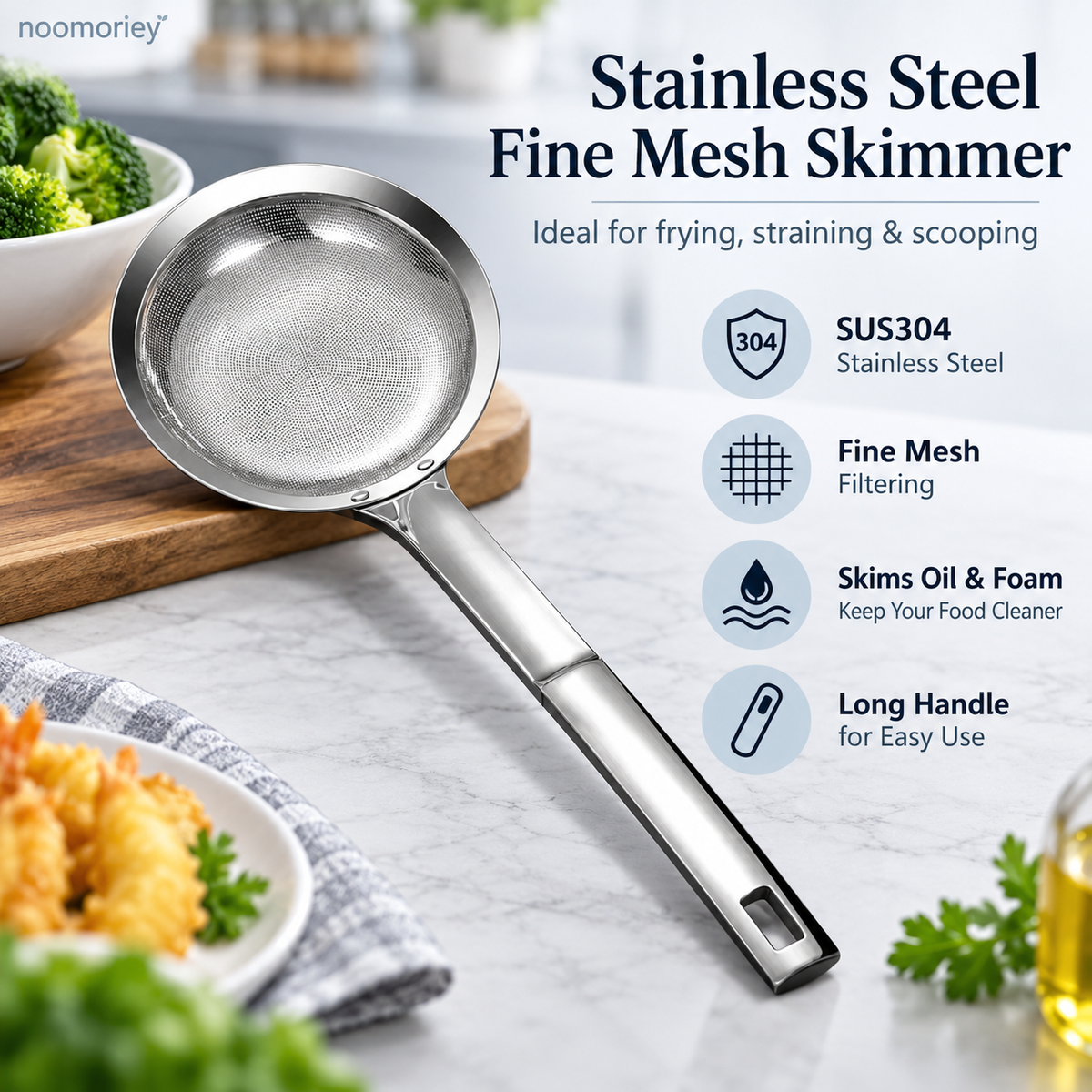 Stainless Steel Fine Mesh Skimmer
