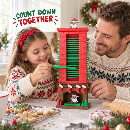 Mechanical Santa Chimney Christmas Countdown Calendar