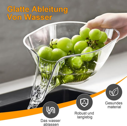 Drain Basket with Jumpstart Spout Accessories Gadgets for Washing Vegetables & Fruits