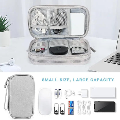 Don t Miss Out Travel Cable Organizer Pouch, Double Layers All-in-One Storage Bag for Cord