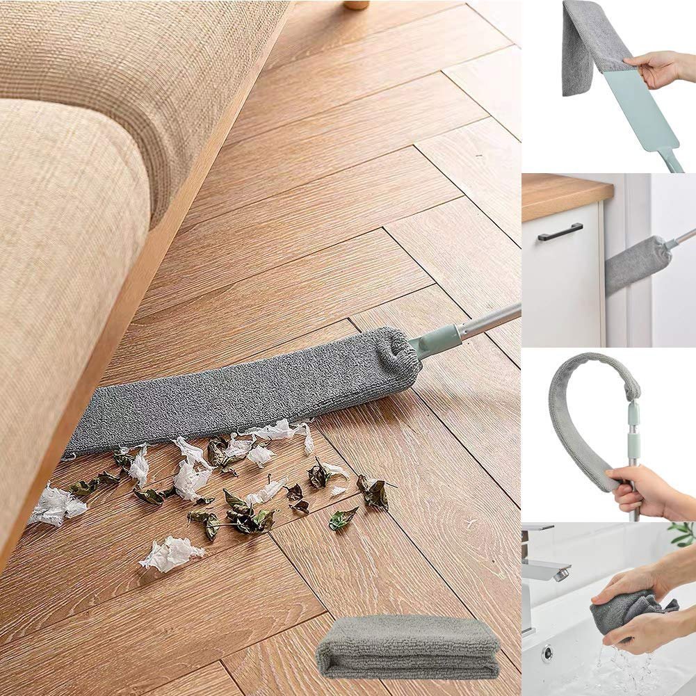 Retractable Gap Dust Cleaner With 3pcs Towels