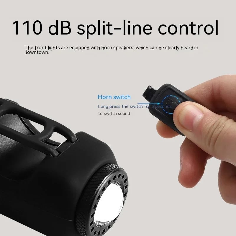 Noomoriey Bike Electronic Horn with Large Range Floodlight