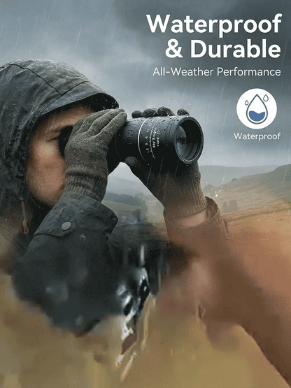 Recommended by mountain guides! 100x high-powered monoculars, IPX5 waterproof and fogproof