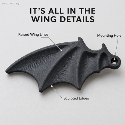 Midnight Wings Bat Wing License Plate Decorations