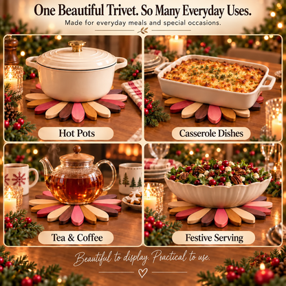 Fairy Bloom Trivet Foldable Fairy Decor & Heat-Resistant Table Protector