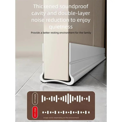 Triple Seal Under-Door Draft Stopper Self-Adhesive PVC Weather Strip